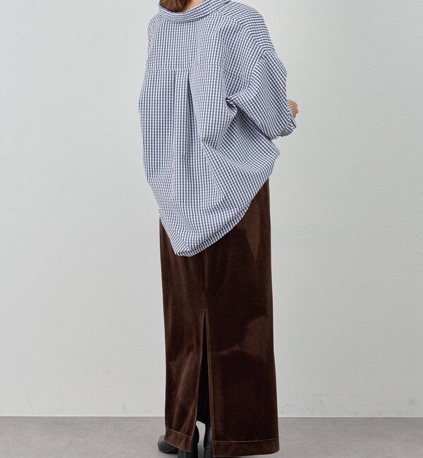  「【新色登場】【セットアップ対応】ベロアタイトスカート」|スカート|