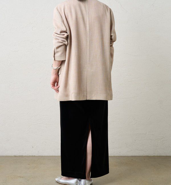  「【新色登場】【セットアップ対応】ベロアタイトスカート」|スカート|