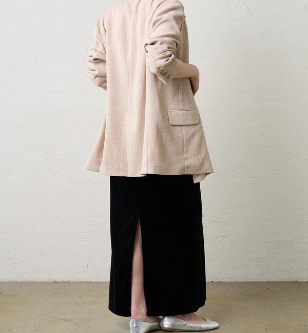  「【新色登場】【セットアップ対応】ベロアタイトスカート」|スカート|