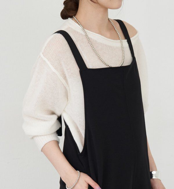  「《インフルエンサー@kanako_ikiコラボ》シアーウールプルオーバー」|ニット・セーター|