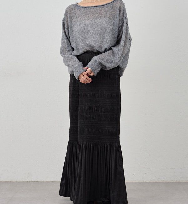  「《インフルエンサー@kanako_ikiコラボ》シアーウールプルオーバー」|ニット・セーター|