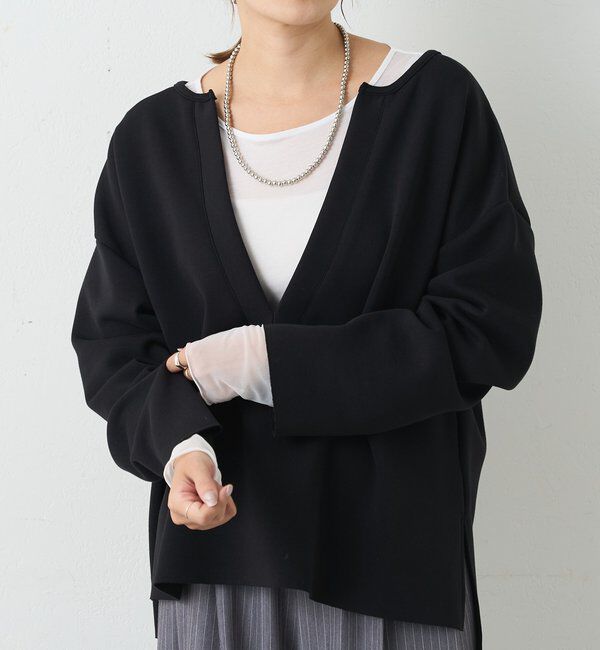  「【1枚でもレイヤードでも〇】袖シアーカットソー」|Tシャツ・カットソー|