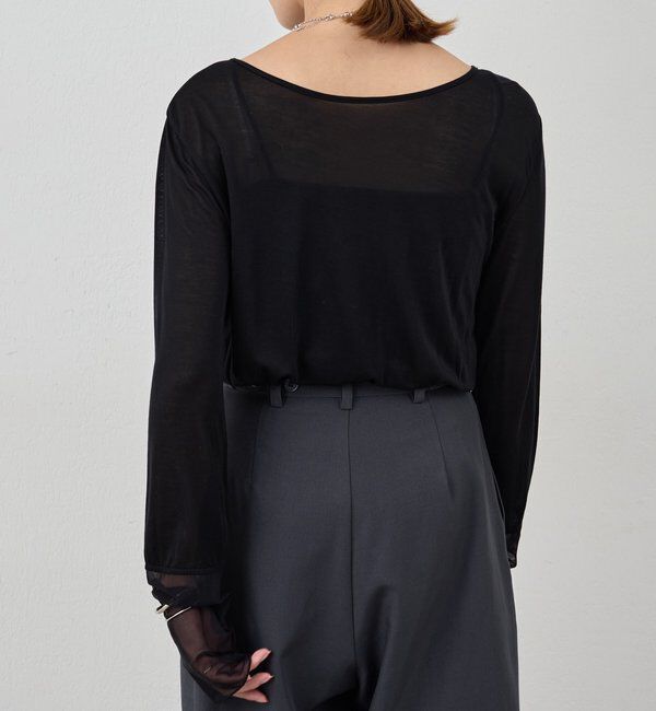  「【1枚でもレイヤードでも〇】袖シアーカットソー」|Tシャツ・カットソー|