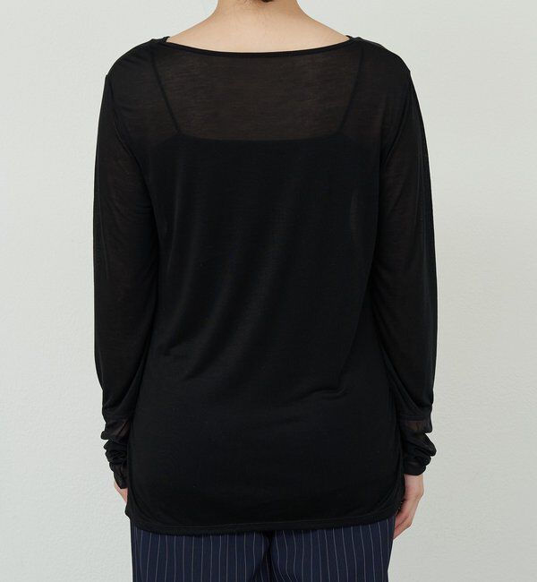  「【1枚でもレイヤードでも〇】袖シアーカットソー」|Tシャツ・カットソー|