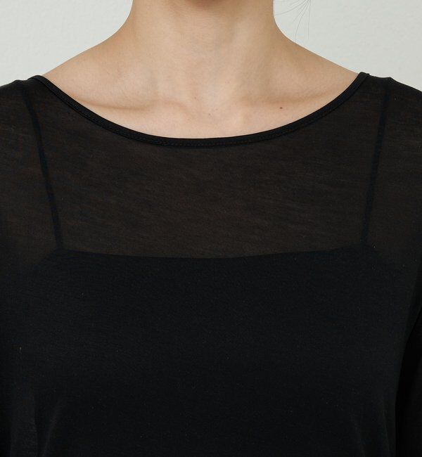  「【1枚でもレイヤードでも〇】袖シアーカットソー」|Tシャツ・カットソー|