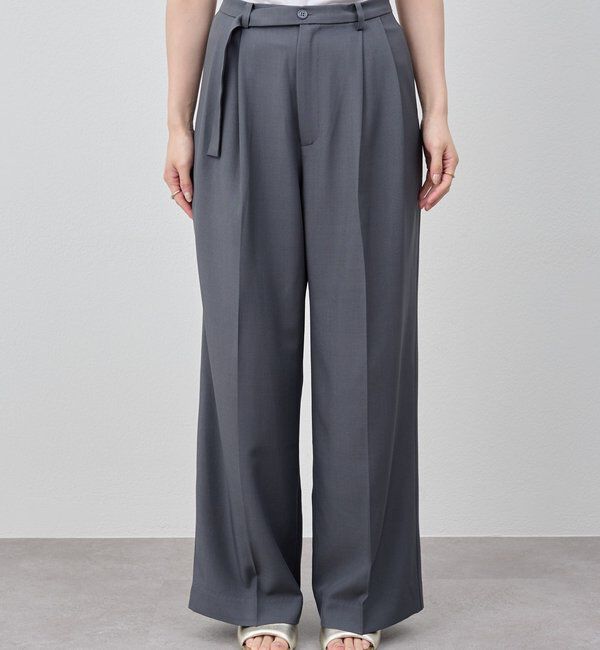  「ダブルタックワイドパンツ」|チノ|