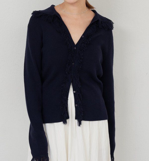  「フリンジカーディガン」|カーディガン|