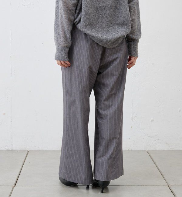  「ダブルタックストライプワイドパンツ」|チノ|