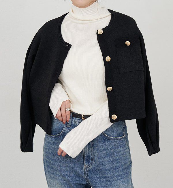  「ラメニットカーディガン」|カーディガン|