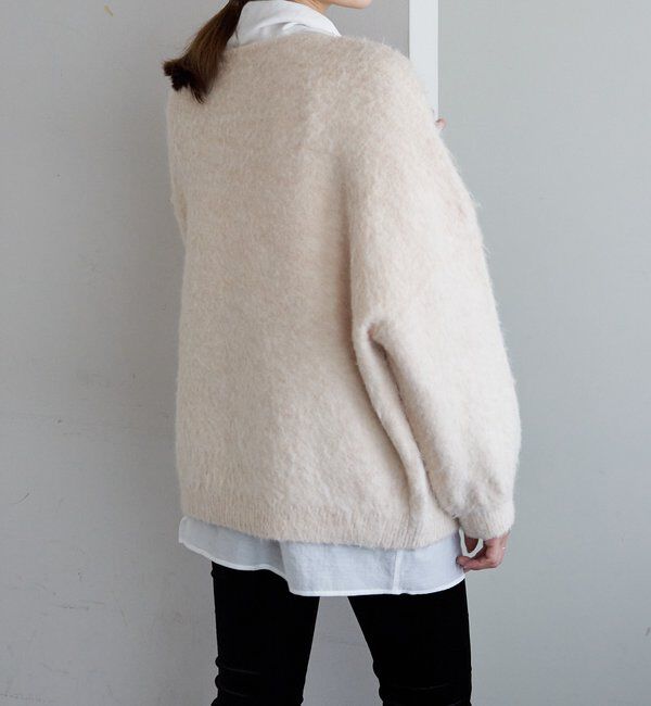  「【4色展開】【着映えニット】シャギーＶネックプルオーバー」|ニット・セーター|