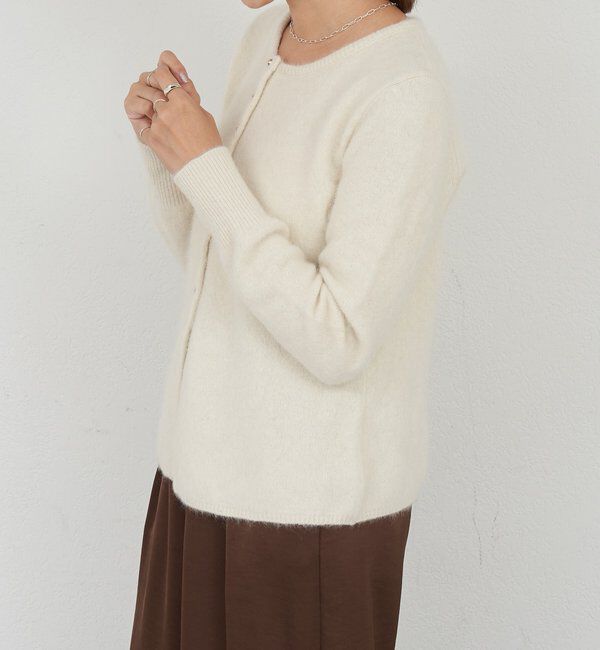  「ラクーンペプラムカーディガン」|カーディガン|