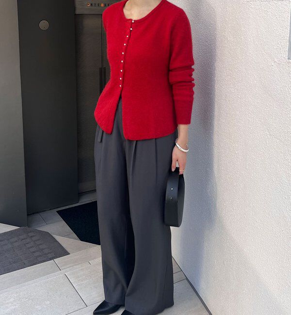  「ラクーンペプラムカーディガン」|カーディガン|