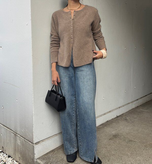  「ラクーンペプラムカーディガン」|カーディガン|