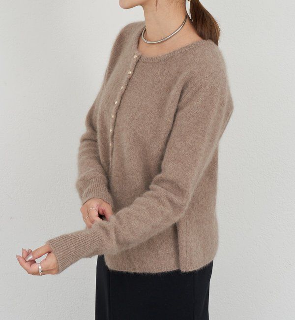  「ラクーンペプラムカーディガン」|カーディガン|