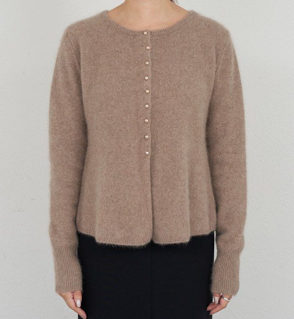 「ラクーンペプラムカーディガン」|カーディガン|