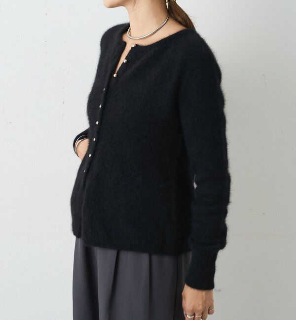  「ラクーンペプラムカーディガン」|カーディガン|