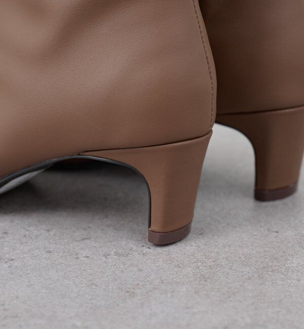  「センターステッチレザーブーツ」|ロングブーツ|