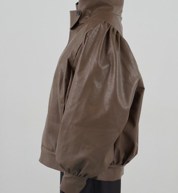  「フェイクレザーブルゾン」|ブルゾン・スタジャン|