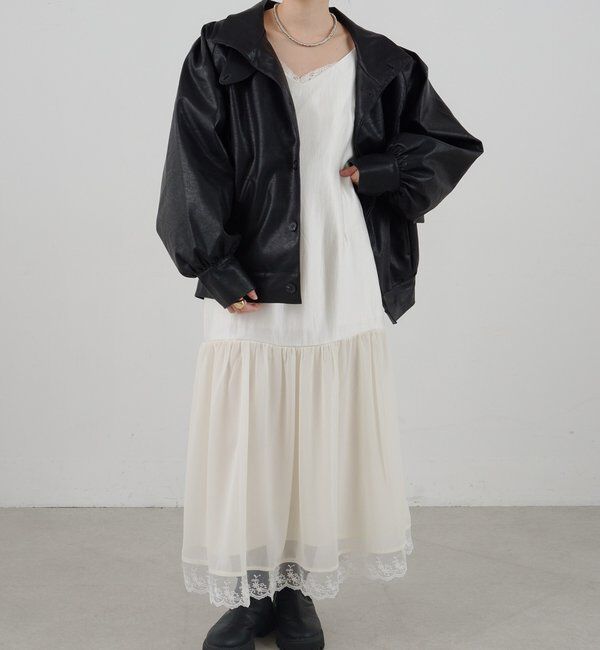  「フェイクレザーブルゾン」|ブルゾン・スタジャン|