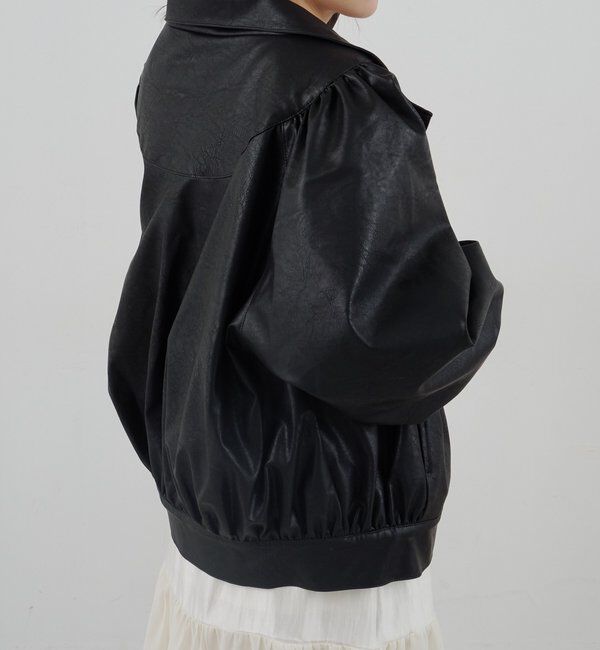  「フェイクレザーブルゾン」|ブルゾン・スタジャン|