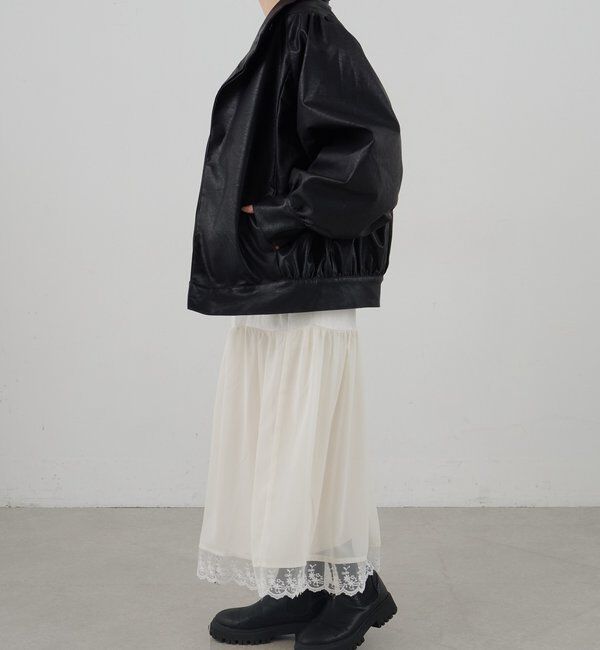  「フェイクレザーブルゾン」|ブルゾン・スタジャン|