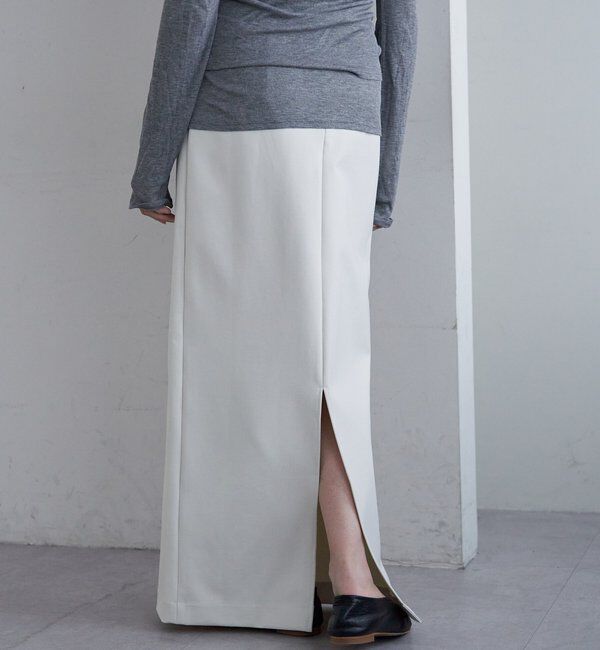  「【26SS予約】レザーマキシスカート」|スカート|