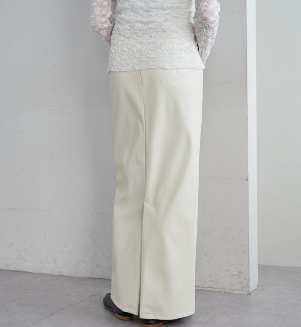  「【26SS予約】レザーマキシスカート」|スカート|