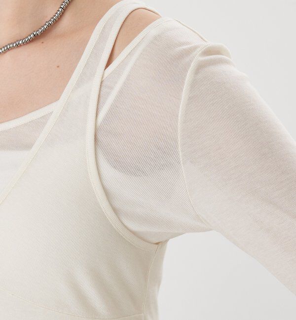  「【26SS予約】ビスチェレイヤードカットソー」|Tシャツ・カットソー|