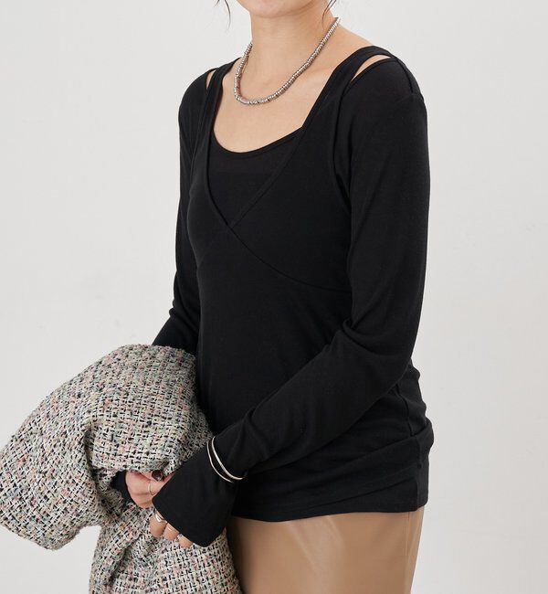  「【26SS予約】ビスチェレイヤードカットソー」|Tシャツ・カットソー|