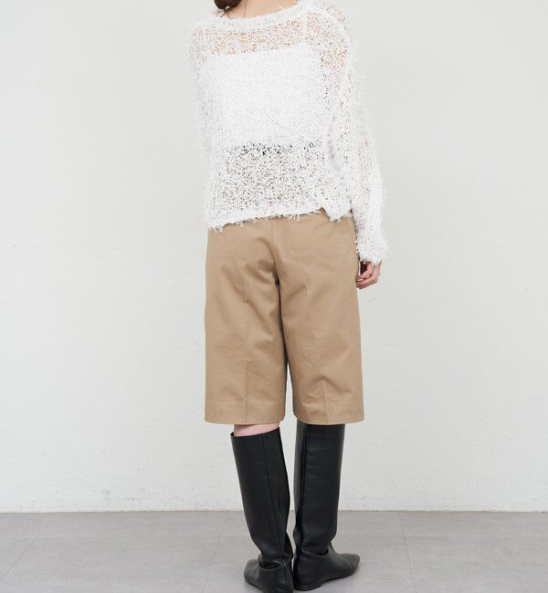  「【26SS予約】チュールヤーンネップカーディガン」|カーディガン|