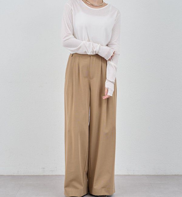  「シアーロングスリーブTEE」|Tシャツ・カットソー|