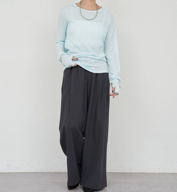  「シアーロングスリーブTEE」|Tシャツ・カットソー|