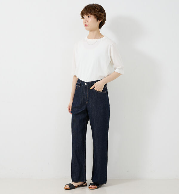 collex「定番人気！美シルエット　セミワイドデニム2」|デニム|