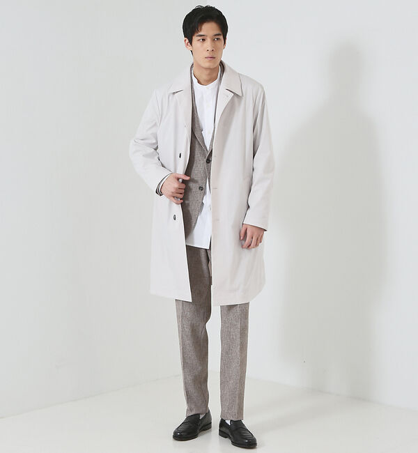 ABAHOUSE「【LIMONTA】マルチストレッチ ステンカラーコート / スプリングコート」|ステンカラーコート|