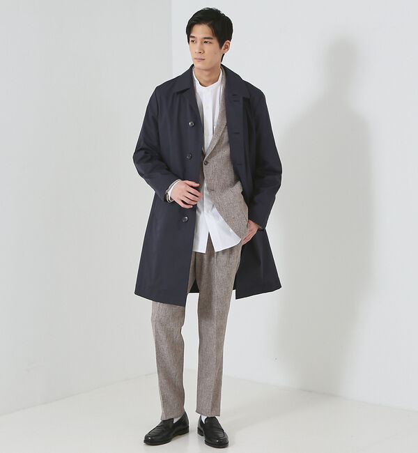 ABAHOUSE「【LIMONTA】マルチストレッチ ステンカラーコート / スプリングコート」|ステンカラーコート|