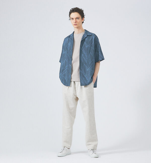 ABAHOUSE「【ノンストレス】定番 / COTTON LYCRA 圧着 クルーネック 半袖 T」|Tシャツ・カットソー|