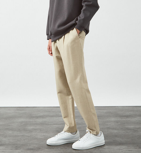 ABAHOUSE「【360&deg;ストレッチ】MIXツイル イージーパンツ/ テーパード スラックス」|その他|