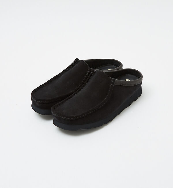 ABAHOUSE「【Clarks / クラークス】Wallabee Slip / ワラビースリップ」|スニーカー|ブラック