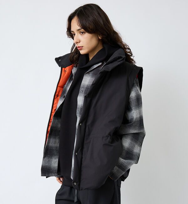 ABAHOUSE「【FORTUNA/フォルトゥナ】ダウンベスト/ファイバーダウンベスト/配色/ユニ」|ダウン|