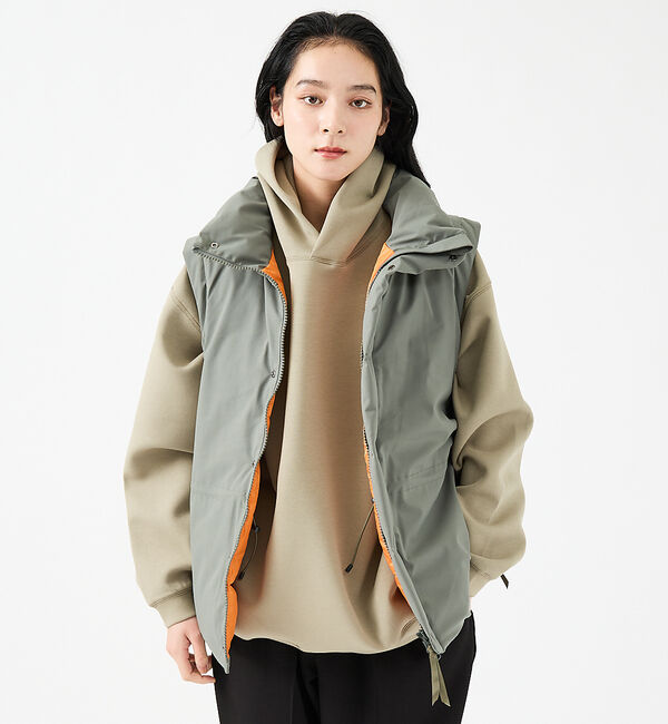 ABAHOUSE「【FORTUNA/フォルトゥナ】ダウンベスト/ファイバーダウンベスト/配色/ユニ」|ダウン|