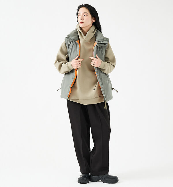 ABAHOUSE「【FORTUNA/フォルトゥナ】ダウンベスト/ファイバーダウンベスト/配色/ユニ」|ダウン|