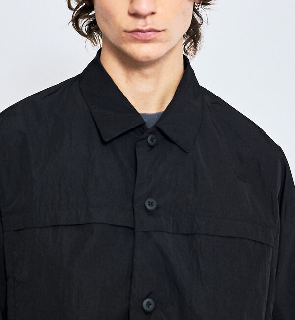 ABAHOUSE「【セットアップ対応】TUCK＆DARTS ワッシャーナイロン シャツブルゾン /」|シャツ・ブラウス|