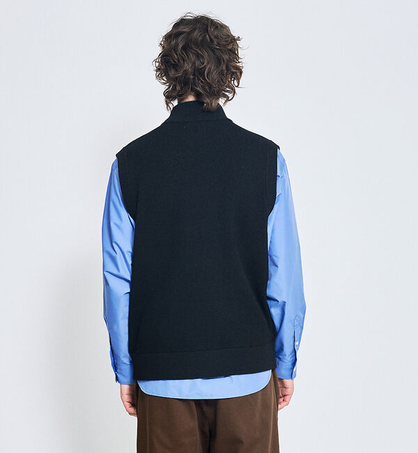 ABAHOUSE「12ゲージ ドライバーズニットベスト / ダブルジップ」|ニット・セーター|