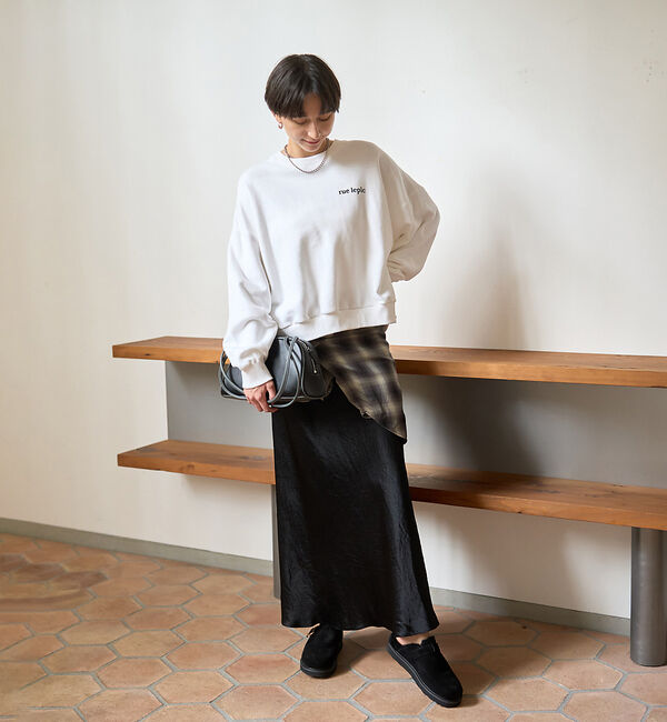 ABAHOUSE「cafe graphic バックプリント スウェット オーバーサイズ / ユニセ」|スウェット・ジャージ|