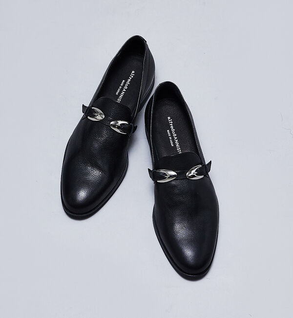 alfredoBANNISTER「【MADE IN JAPAN】ダブル ウエスタン バックル  ローファー/スリッ」|ローファー|