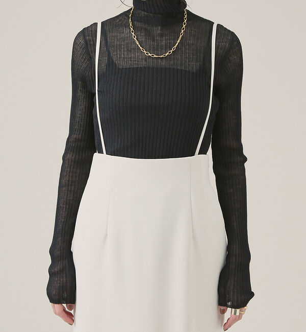 Rouge vif「【XSサイズ展開】【ロングセラー】ハイウエストサスペンダースカート」|スカート|