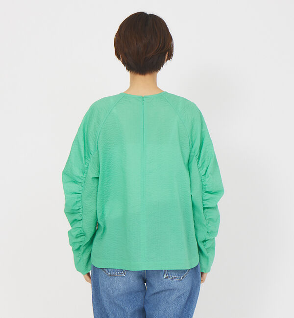 Rouge vif「スリーブギャザーブラウス」|シャツ・ブラウス|