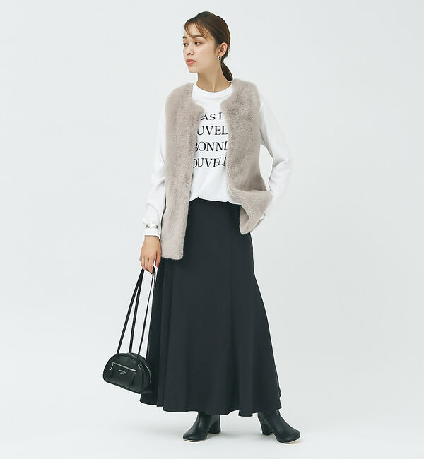 Rouge vif「切替 マキシスカート」|スカート|