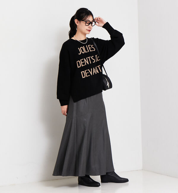 Rouge vif「フェイクレザースカート」|スカート|