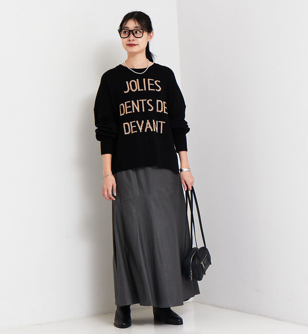 Rouge vif「フェイクレザースカート」|スカート|